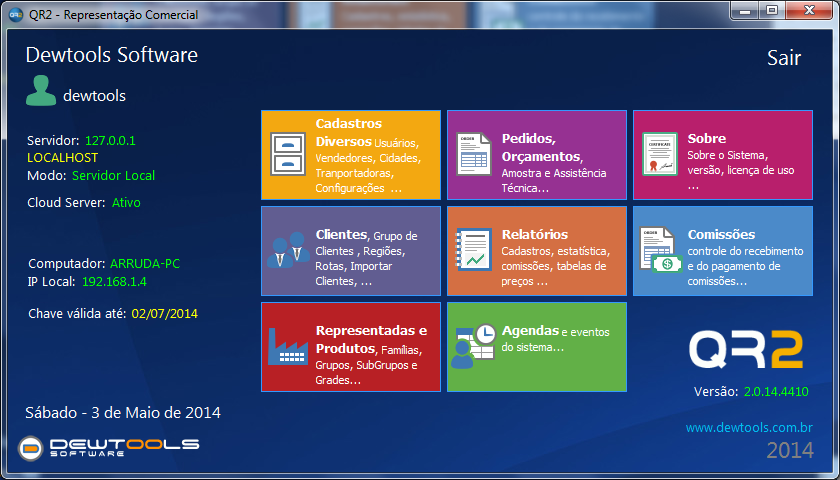 Dashboard QR2