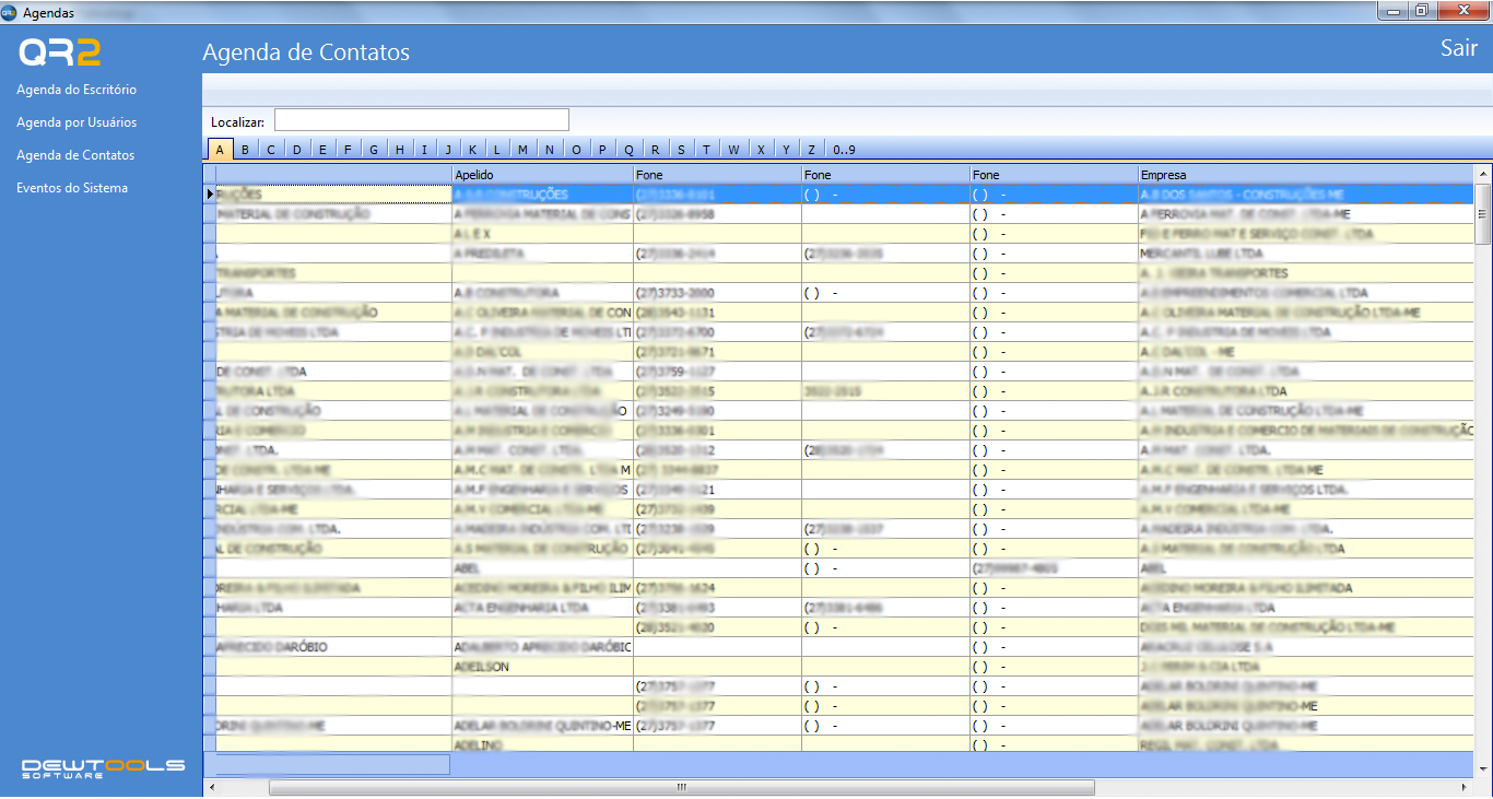 Agenda de Contatos